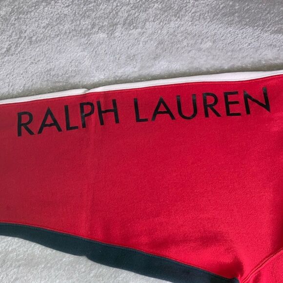 POLO Ralph Lauren XL Jogger Unisex Colorblock Black / Red Sweatpants - Picture 6 of 14